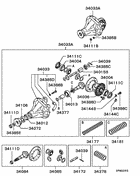 Rear axle differential