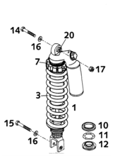 Shock Absorber White Power