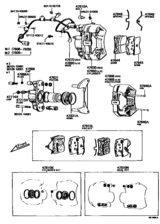 Rear Disc Brake Caliper & Dust Cover