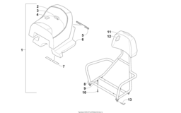 Passenger Seat And Backrest Assembly
