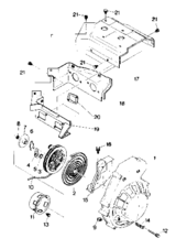Recoil starter and blower housing