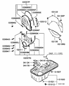 Cover,rear plate & oil pan