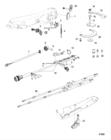 Big Tiller Handle Kit Components 40-60 Efi 4-Stroke, Manual
