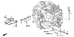 Oil level gauge/atf pipe