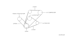 Fan,compressor & power steering belt