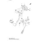 Pedal/pedal bracket