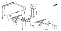 Door window/regulator