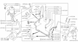 Power steering piping