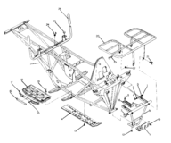 Frame assembly with racks