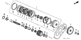 Sub shaft/low clutch
