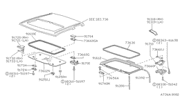 Sun roof parts