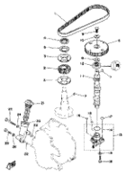 Oil pump belt