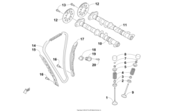 Camshaft, Chain, And Valve Assembly