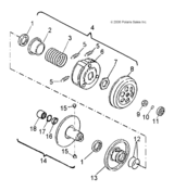 Drive pulley, secondary