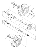 Rear wheel drive assembly