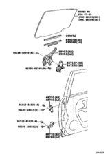 Rear Door Window Regulator & Hinge