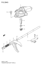 transfer gearlever fork