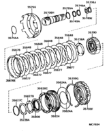 Center Support & Planetary Sun Gear (Atm)