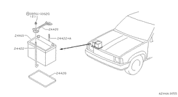 Battery & battery mounting