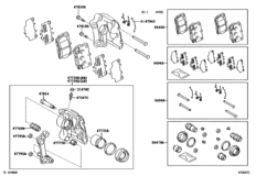 Rear Disc Brake Caliper & Dust Cover
