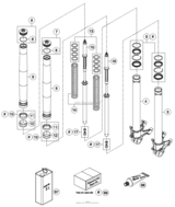 Front Fork Disassembled