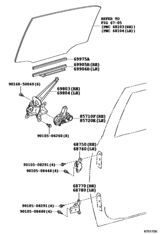 Rear Door Window Regulator & Hinge