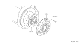 Clutch cover, disc & release parts