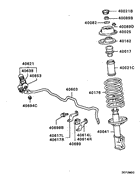 Front susp strut & spring