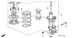 Front shock absorber