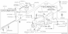 Power steering piping