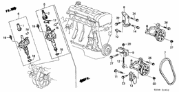 P.s. pump/speed sensor