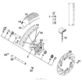 Front Wheel Sx, Mxc
