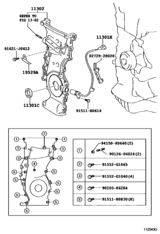Timing Gear Cover & Rear End Plate