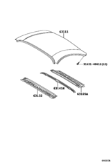 Roof Panel & Back Window Glass