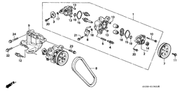 Power steering pump/ bracket