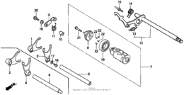 Gearshift drum