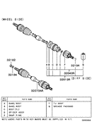 Front axle drive shaft