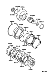 Center Support & Planetary Sun Gear (Atm)