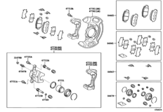 Front Disc Brake Caliper & Dust Cover