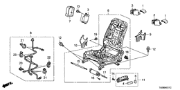Front seat components