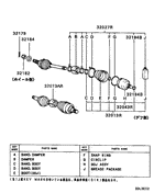Front axle drive shaft