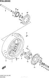 Rear Wheel (Sv650Al7 E28)