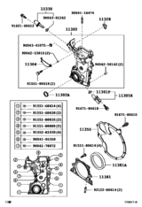Timing Gear Cover & Rear End Plate