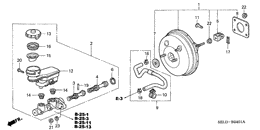 Brake master cylinder/ master power