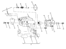 Rear brake assembly