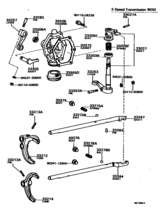 Gear Shift Fork & Lever Shaft (Mtm)